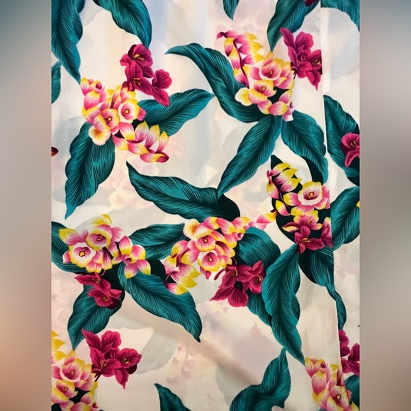 HILO HATTIE Hawaii USA‎ Women’s L Flower Print Muumuu Dress Vintage Long E23 - Picture 7 of 8